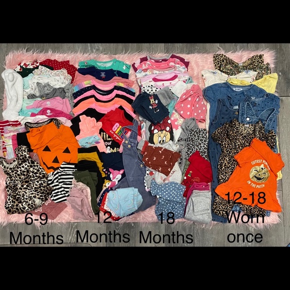 Baby Girl Clothing / Shoes / Accessories Bundle - Picture 1 of 15